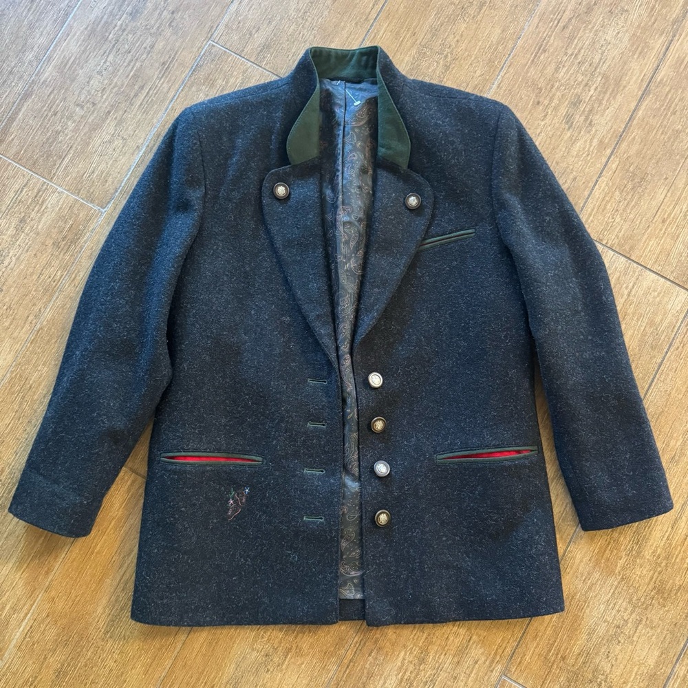 VTG original Salzburger Tracht traditional festival jacket made in Austria Sz 38